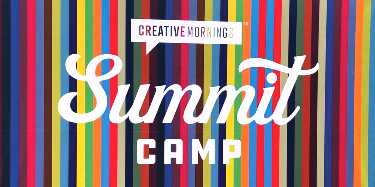 CreativeMornings Summit Camp banner